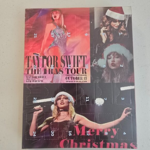 Taylor Swift Christmas Advent Calendar The Eras Tour 24 Days Surprise NEW SEALED - Picture 1 of 9